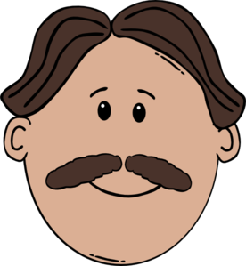 Cartoon Man With Mustache Clip Art at Clker.com - vector clip art